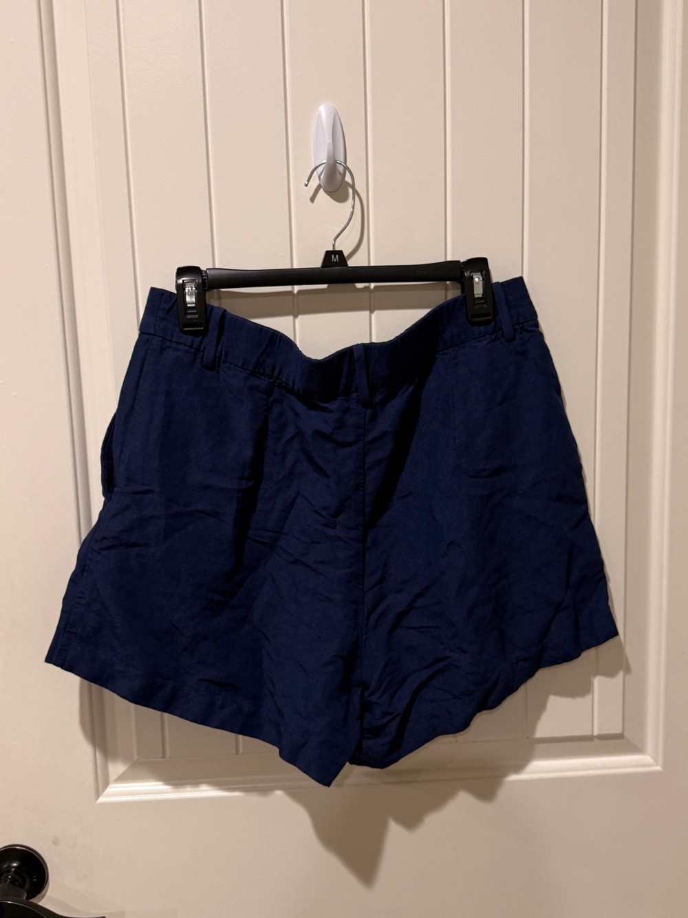 H&M Women's Navy Blue High-Waist Shorts - Picture 2 of 3